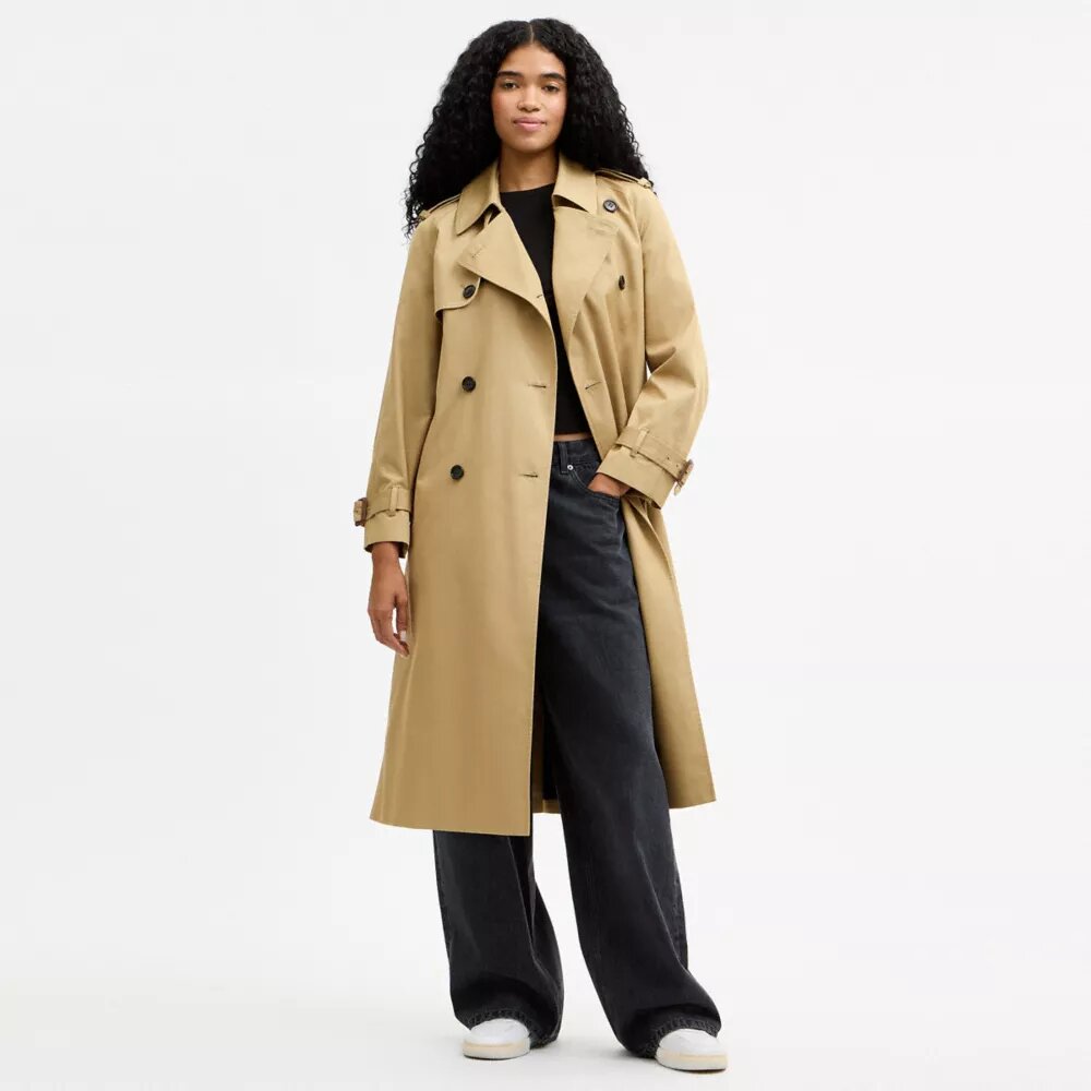 Afslappet trenchcoat