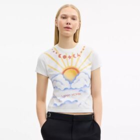 Airbrush 90’S Fit T-shirt i økologisk bomuld