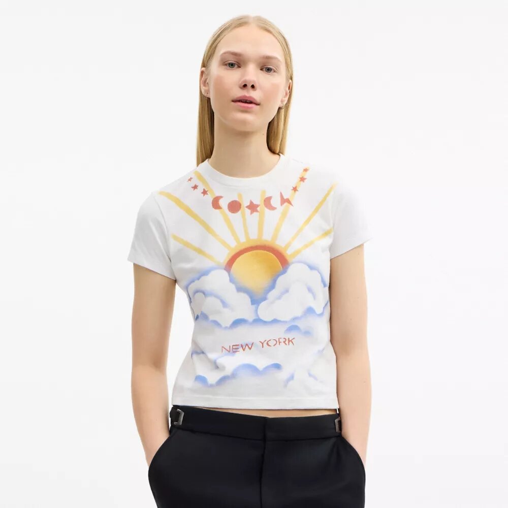 Airbrush 90'S Fit T-shirt i økologisk bomuld