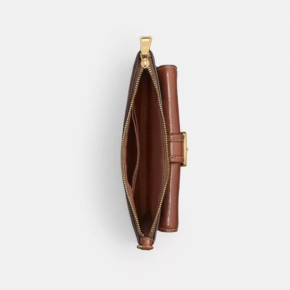 Ashton-håndledstaske med stribet patchwork