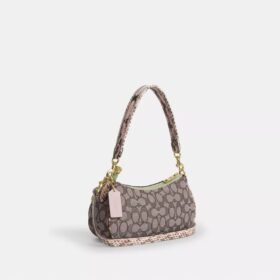 Ashton skuldertasker i signatur-jacquard