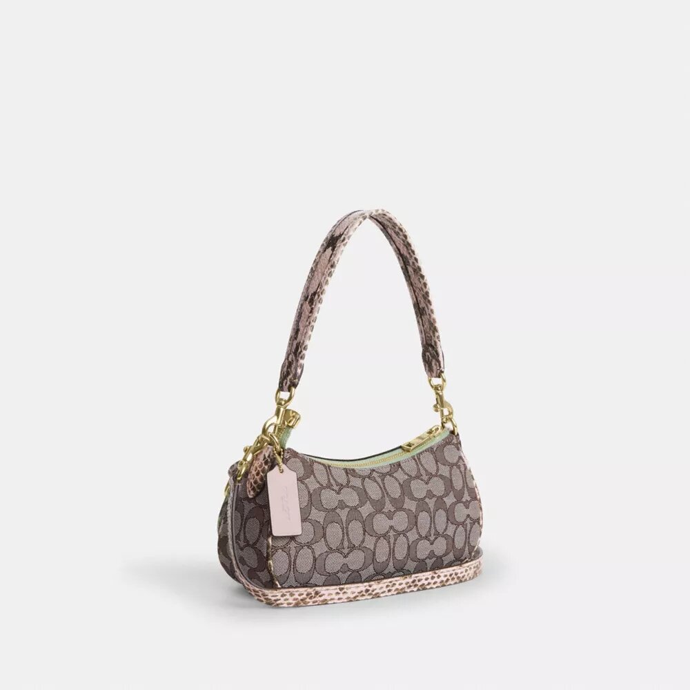 Ashton skuldertasker i signatur-jacquard
