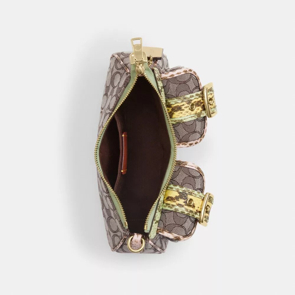 Ashton skuldertasker i signatur-jacquard