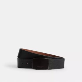 Bælte med plade og selespænde, der kan skæres til i den ønskede længde, 38 mm