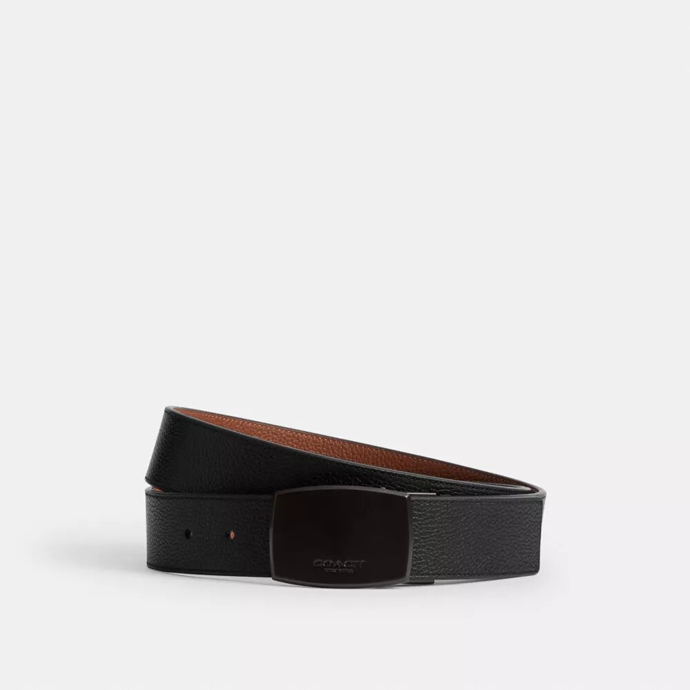Bælte med plade og selespænde, der kan skæres til i den ønskede længde, 38 mm