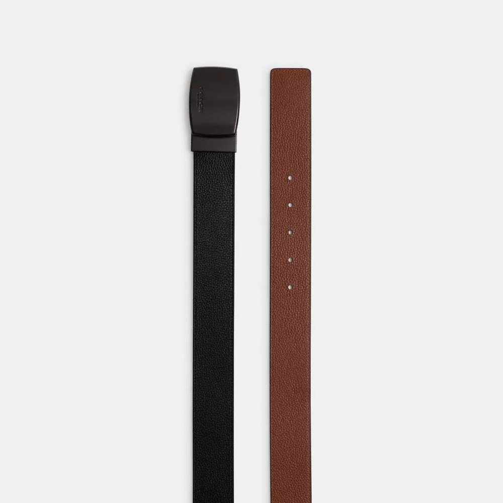 Bælte med plade og selespænde, der kan skæres til i den ønskede længde, 38 mm
