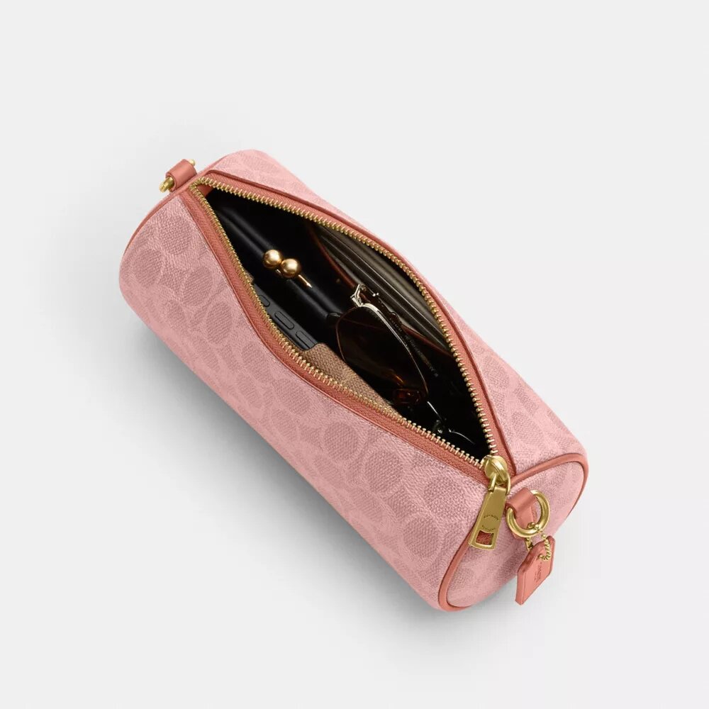Barrel-taske i Signature Canvas