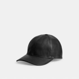 Baseballkasket i læder