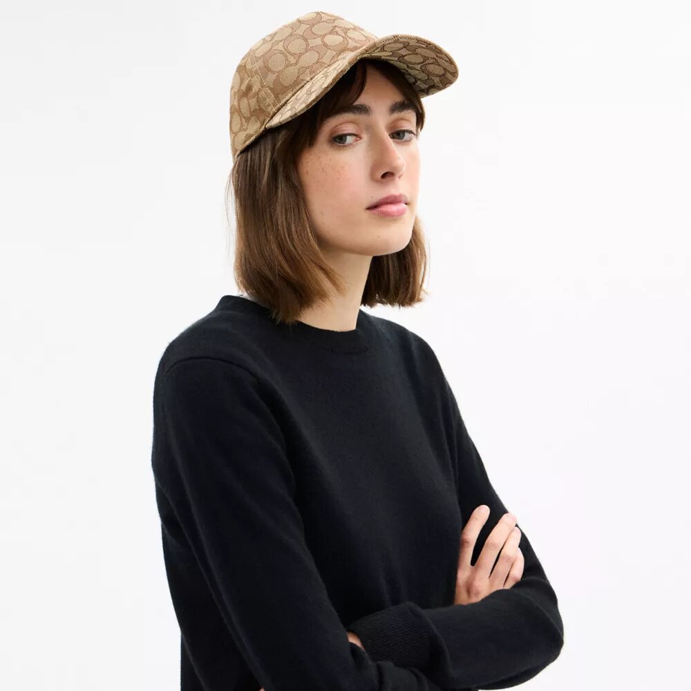 Baseballkasket med signatur-jacquard