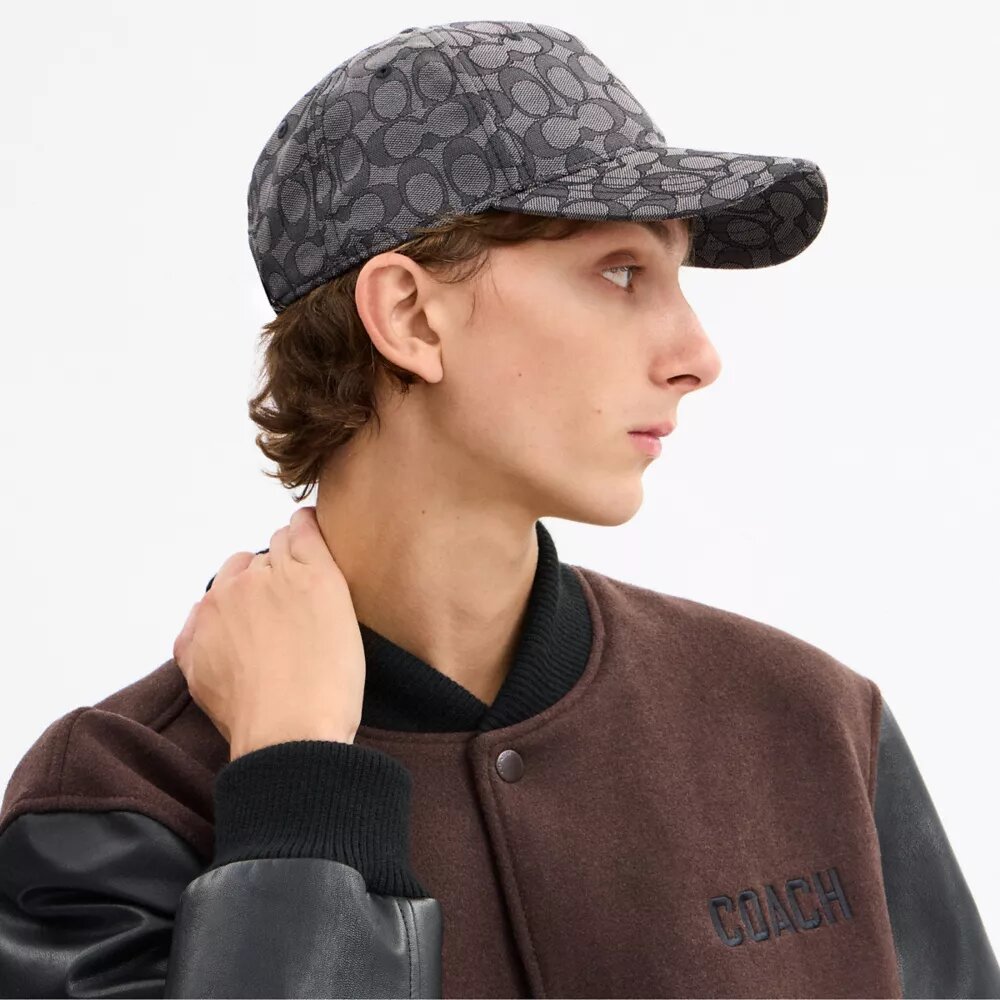 Baseballkasket med signatur-jacquard