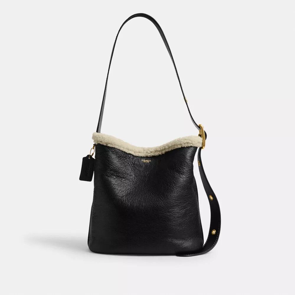 Bleecker Bucket-taske i shearling