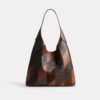 Brooklyn skuldertaske 39 med patchwork i slangeskind