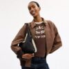 Brooklyn skuldertasker 28 i shearling