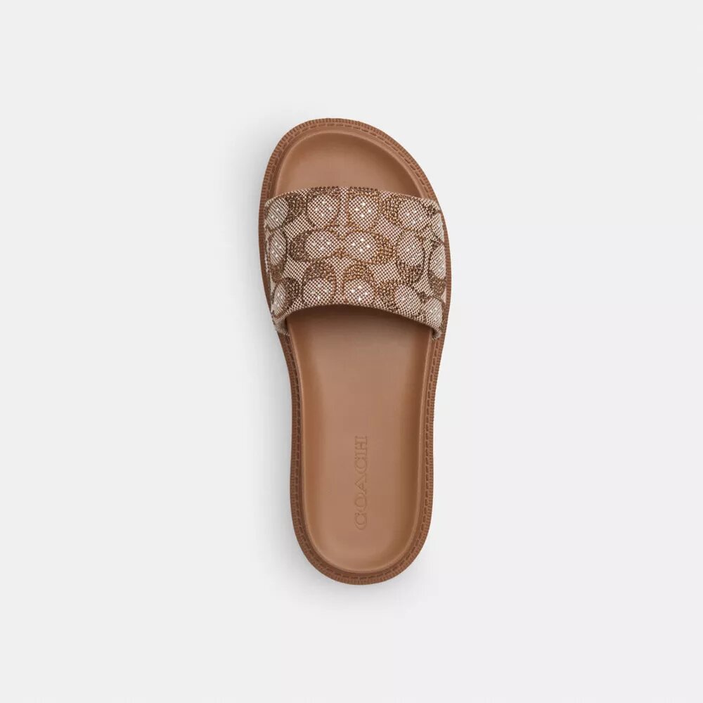 Brynn-sandaler i krystal-signaturjacquard