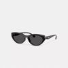 C Hardware ovale Cat Eye-solbriller