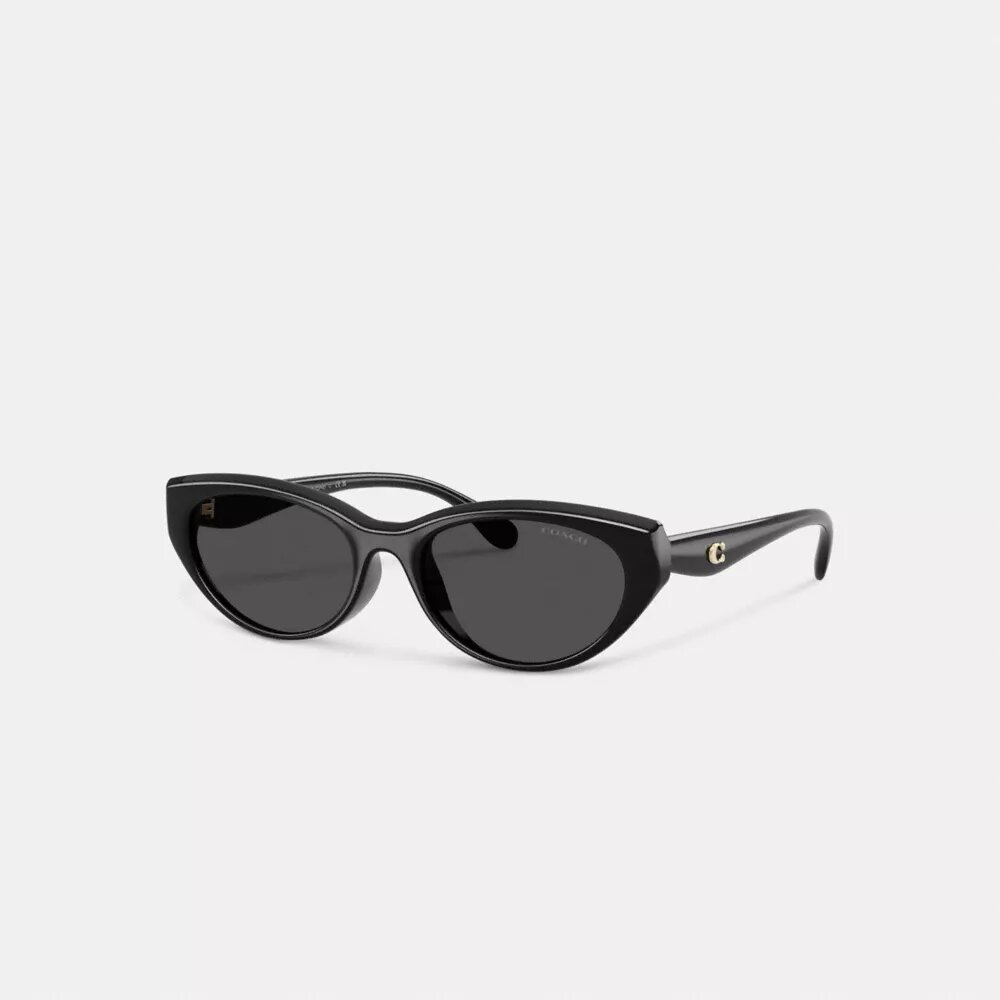 C Hardware ovale Cat Eye-solbriller