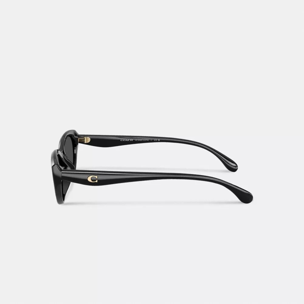 C Hardware ovale Cat Eye-solbriller