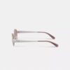 C Hardware smalle, ovale solbriller i metal