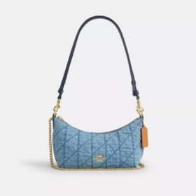 Caitlin skuldertaske med quiltning