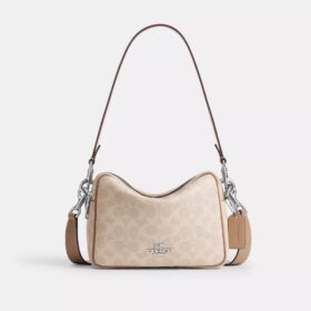 Carey-crossbody-taske i Signature Canvas