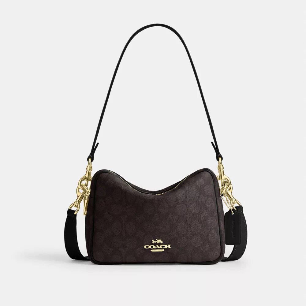 Carey-crossbody-taske i Signature Canvas