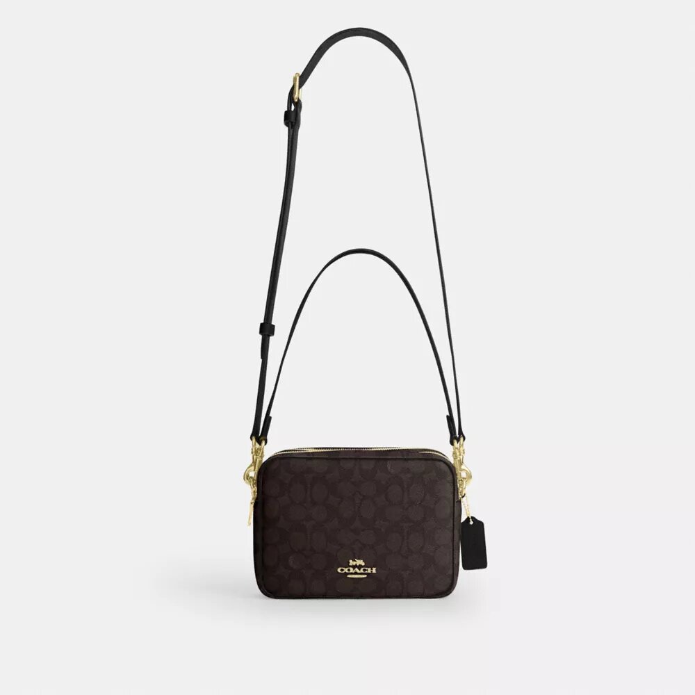 Carey-crossbody-taske i Signature Canvas