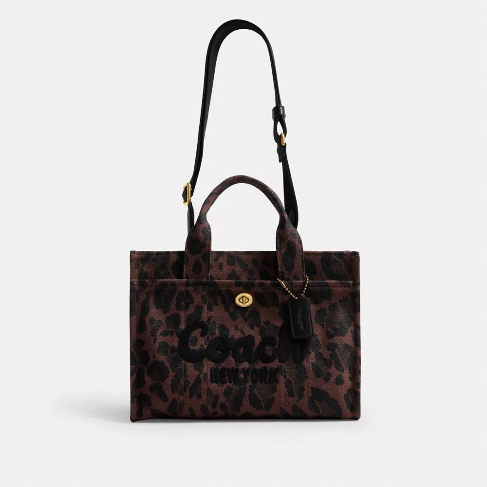 Cargo-tote-tasker med leopardmønster