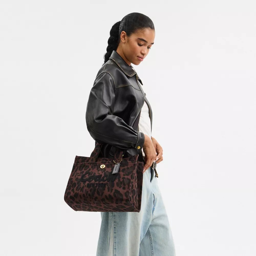 Cargo-tote-tasker med leopardmønster