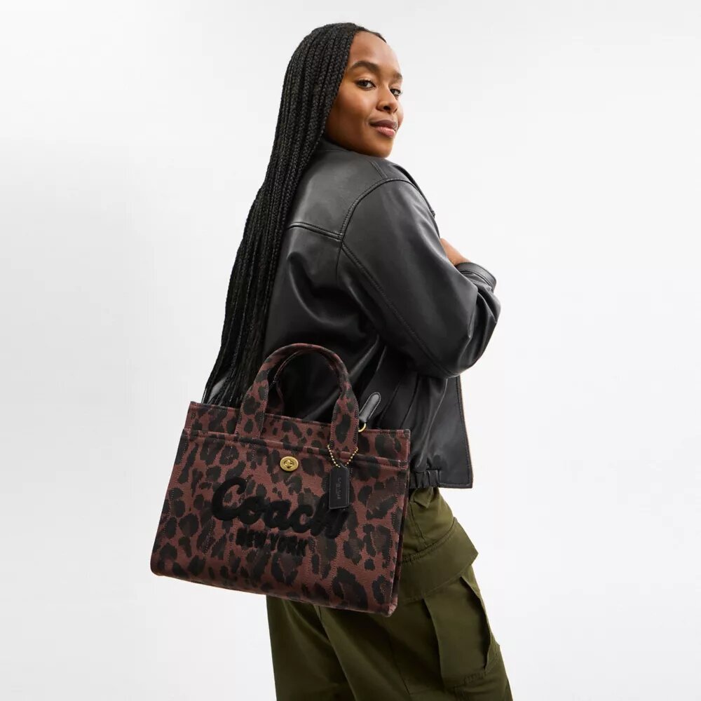 Cargo-tote-tasker med leopardmønster