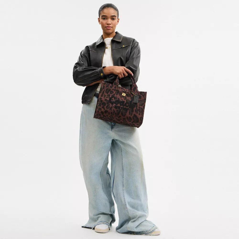 Cargo-tote-tasker med leopardmønster