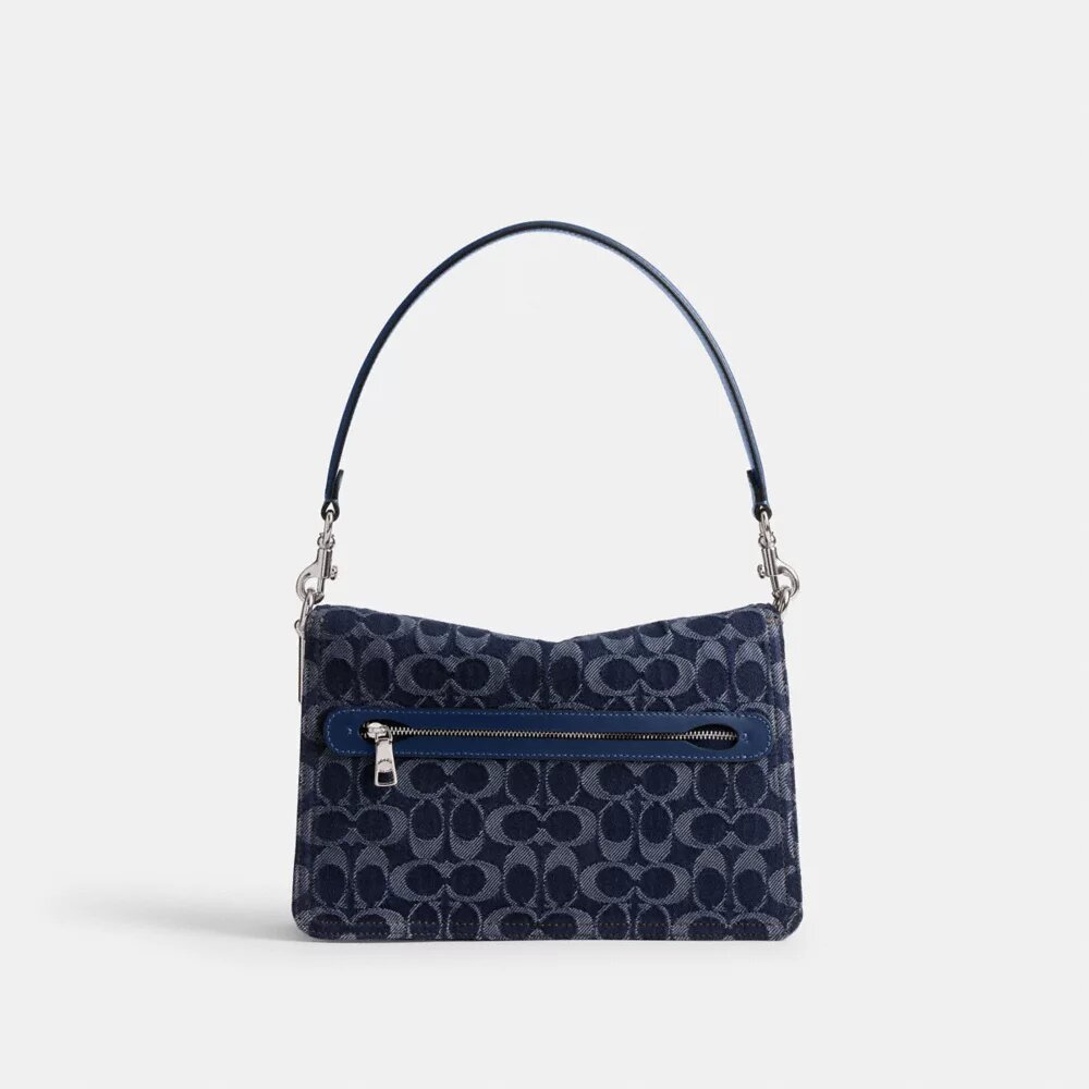 Chain Tabby skuldertaske i signaturdenim