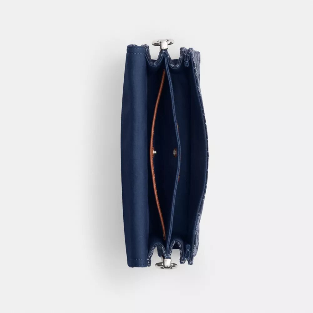 Chain Tabby skuldertaske i signaturdenim