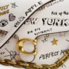 Chain Tabby skuldertaske med Sketch-print