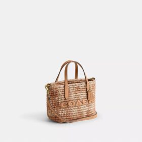 City Mini-tote-tasker med gingham-mønster