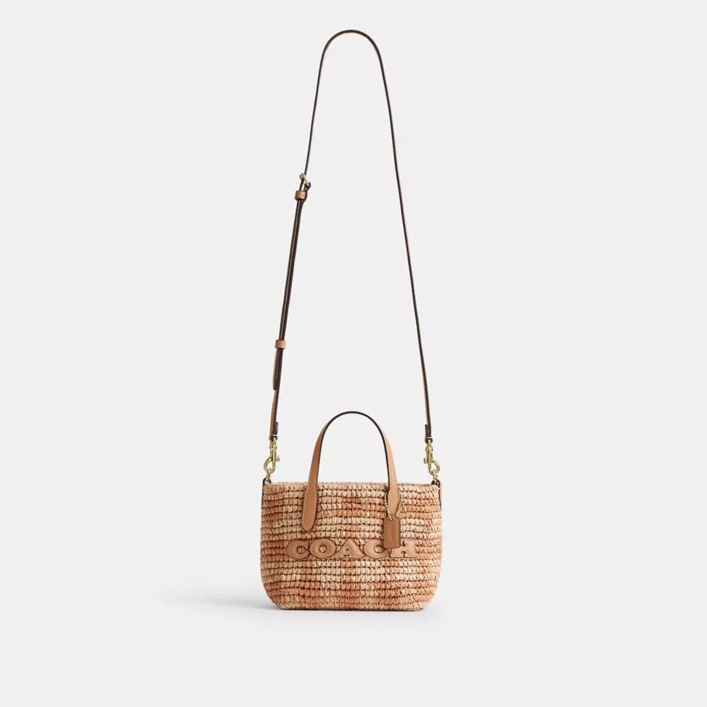 City Mini-tote-tasker med gingham-mønster