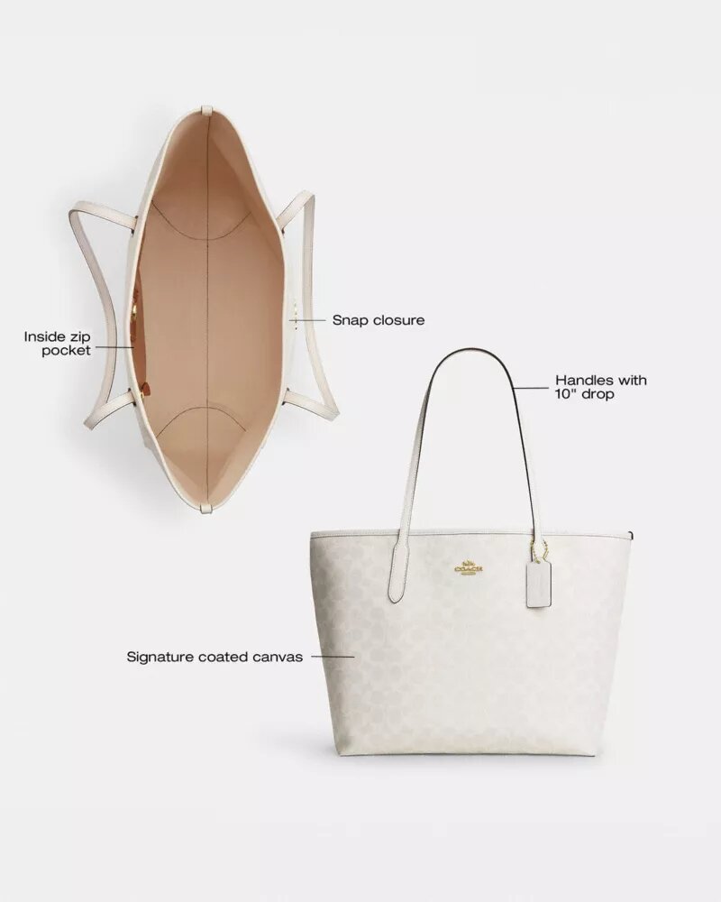 City-tote i Signature Canvas