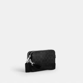 Clinton-crossbody-taske i Signature Canvas