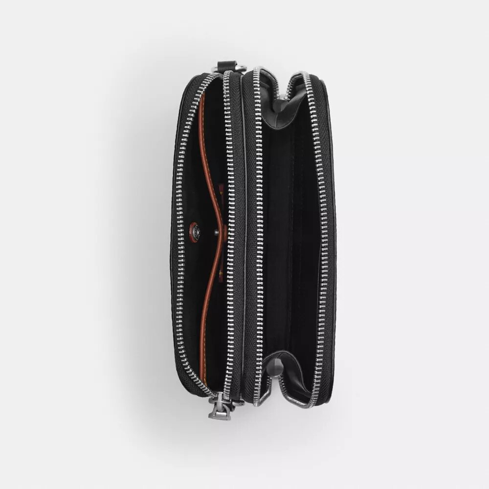 Clinton-crossbody-taske i Signature Canvas