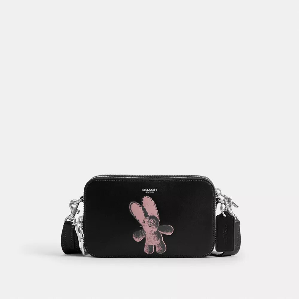 Clinton crossbody-taske med blødt grafisk motiv