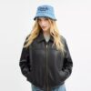 Coach Script-broderet denim-buckethat