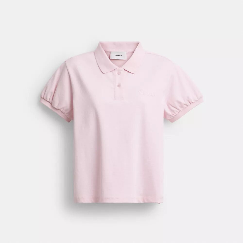 Coach Script-poloshirt i økologisk bomuld