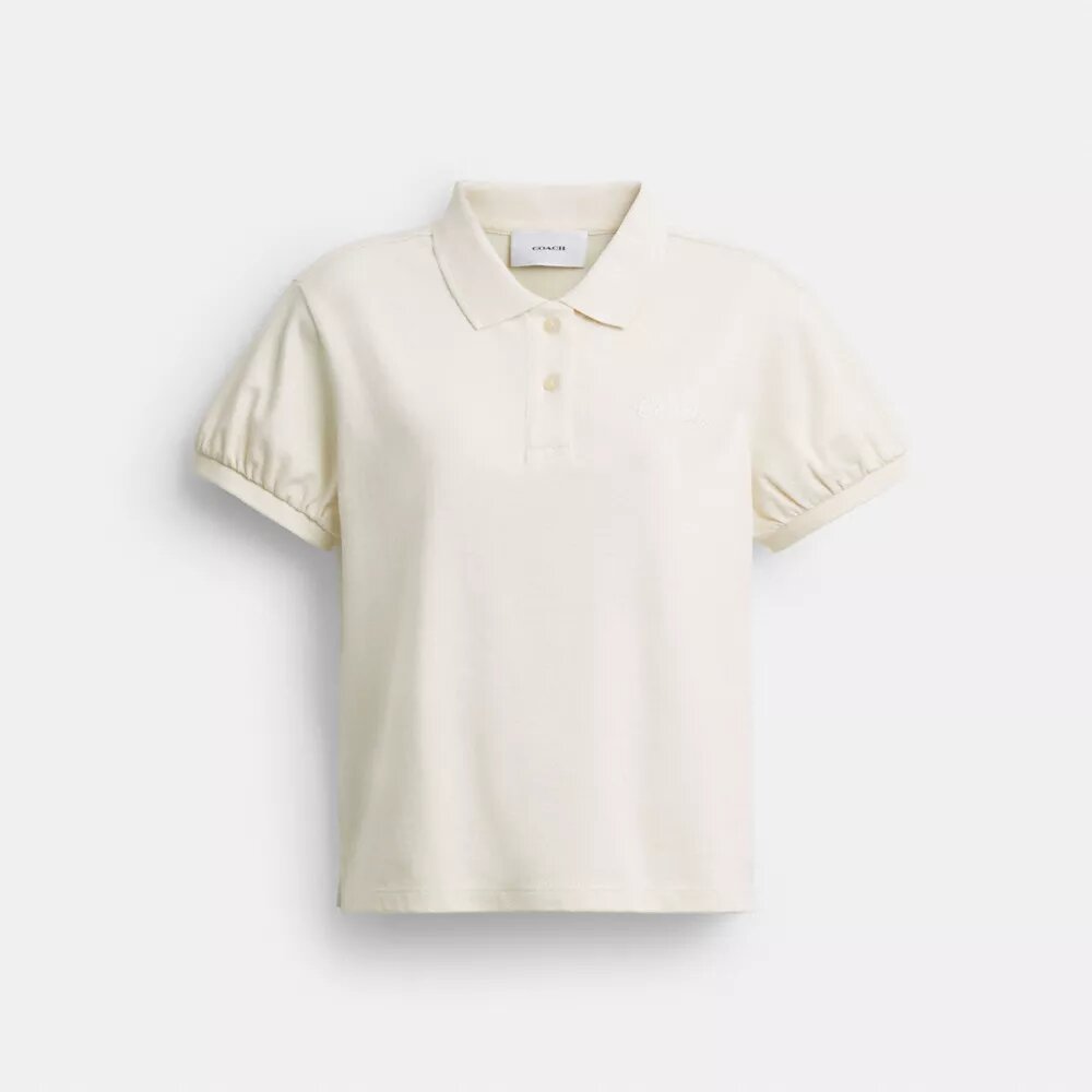 Coach Script-poloshirt i økologisk bomuld