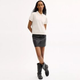 Coach Script-poloshirt i økologisk bomuld