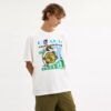 Collage Train T-shirt i afslappet pasform af økologisk bomuld