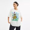 Collage Train T-shirt i afslappet pasform af økologisk bomuld