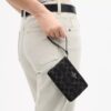 Corner Zip-håndledstaske i signaturdenim