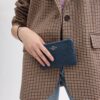 Corner Zip Håndledstaske i Signature Jacquard