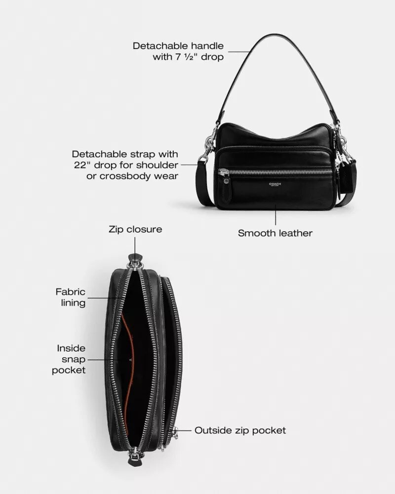 Dakota crossbody-taske i Signature Canvas