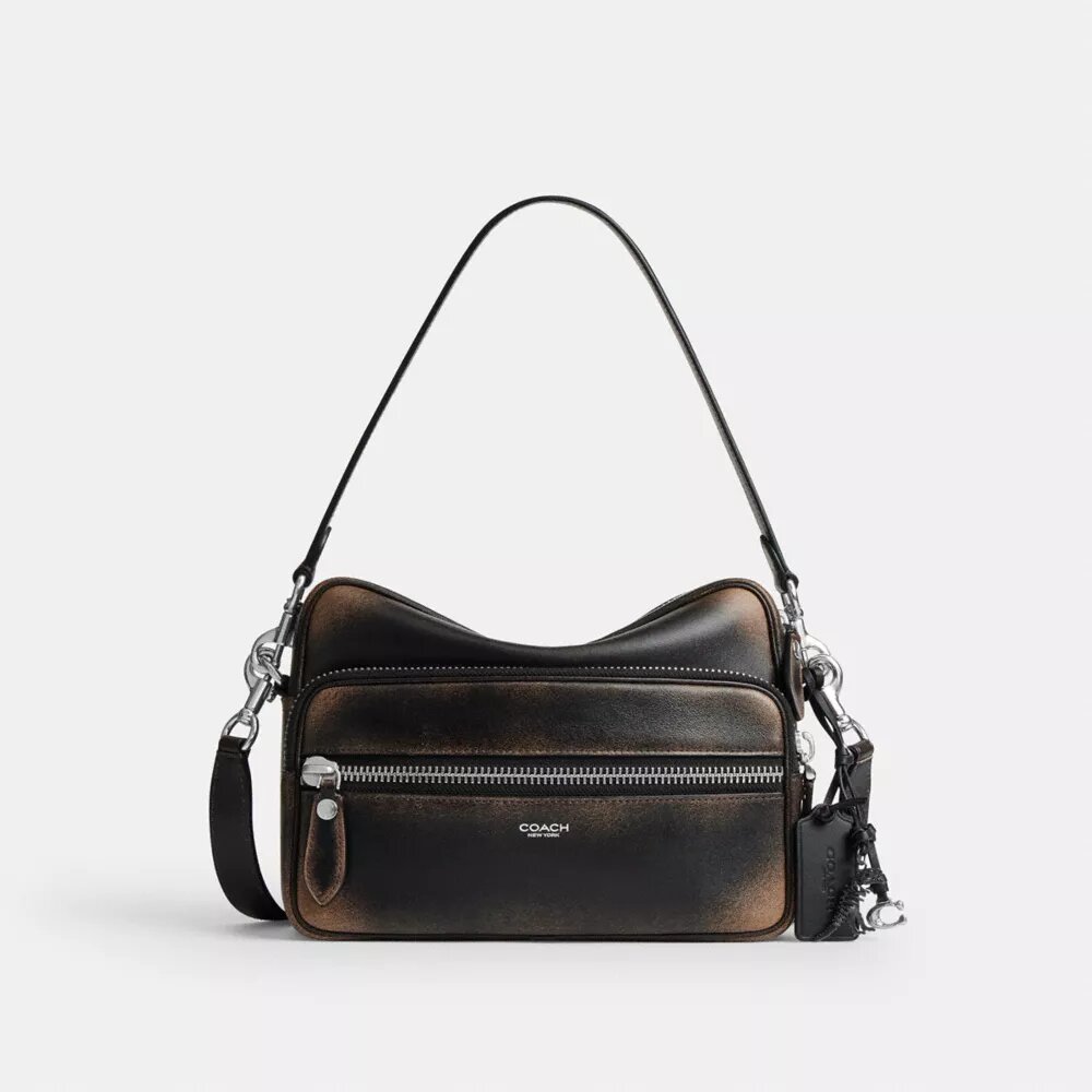 Dakota-crossbody-taske i brugt læder