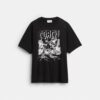 Dinosaur City afslappet T-shirt i økologisk bomuld